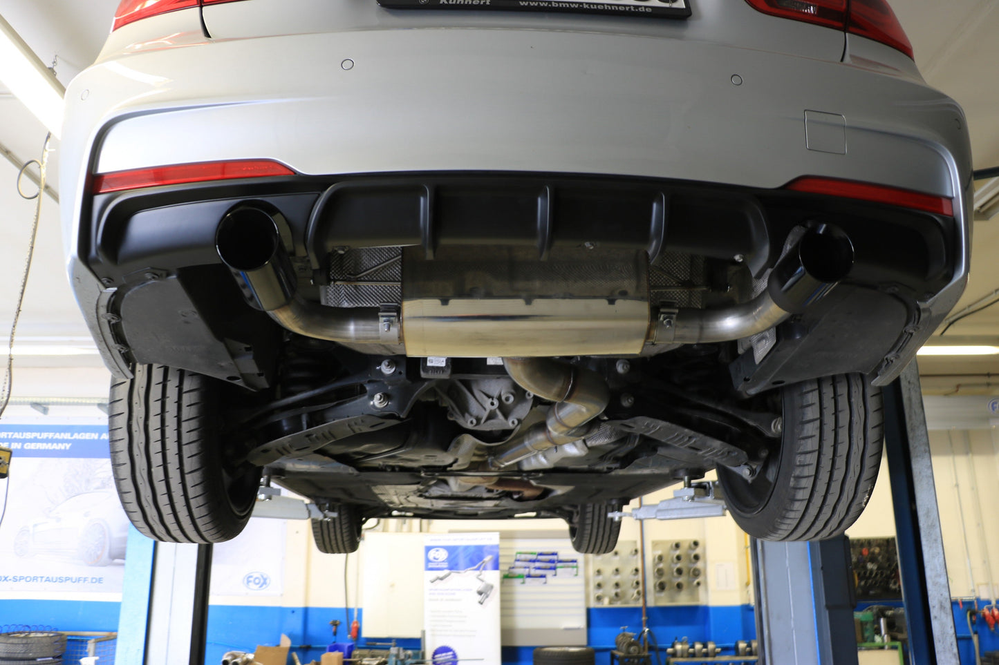 BMW F30/31 - 335d Final silencer exit right/left - 1x90 type 15 right/left black