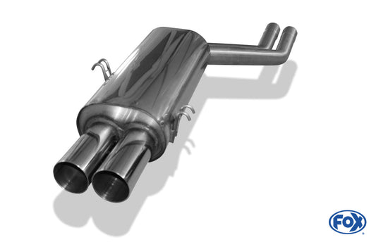 BMW E34 M5 Endschalldämpfer Ø2x63,5mm - 2x76 Typ 10