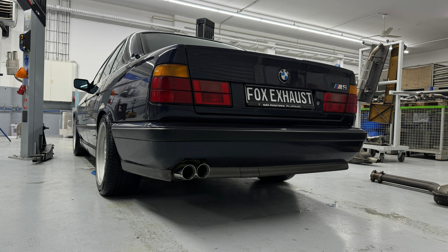 FOX BMW E34 M5 Endschalldämpfer Ø2x63,5mm - 2x76 Typ 25