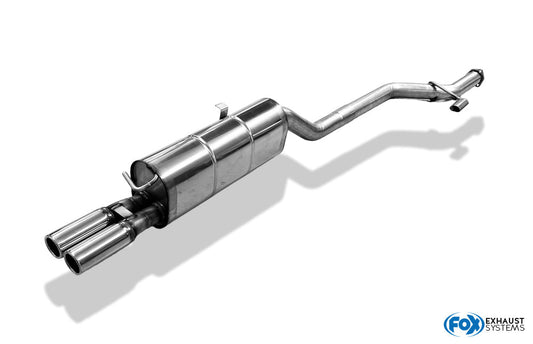 FOX BMW E28 518i ohne Kat Endschalldämpfer - 2x63 Typ 12