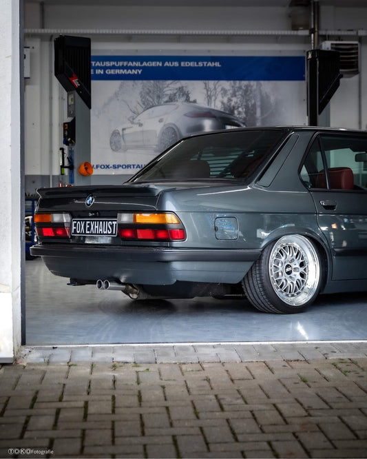 FOX BMW E28 520i ohne Kat Endschalldämpfer - 2x63 Typ 12