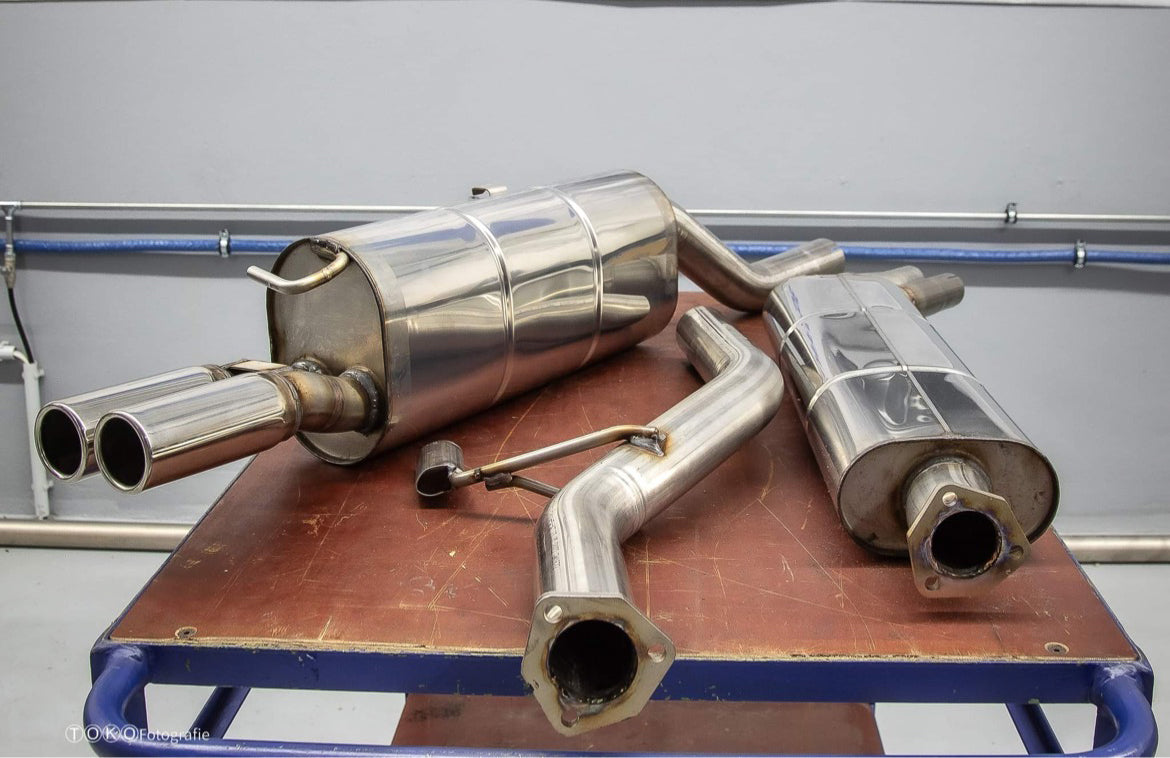 FOX BMW E28 520i ohne Kat End- und Vorschalldämpfer - 2x63 Typ 12