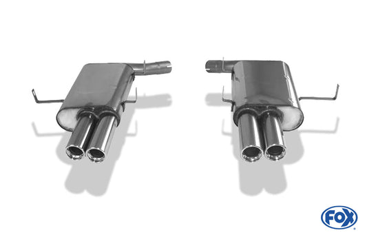 BMW E39 M5 Endschalldämpfer rechts/links - 2x80 Typ 13 recht/links