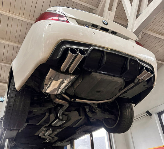 FOX BMW E60/61 - 520i/ 523i/ 525i/ 530i Endschalldämpfer Ausgang rechts/links - 2x80 Typ 10 rechts/links M5-Optik