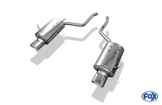BMW E38 730i/ 735i/ 740i - Ohne Stoßstangenausschnitt Endschalldämpfer rechts/links - 160x80 Typ 53 rechts/links
