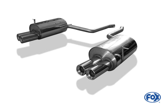 BMW E38 730i/ 735i/ 740i - Mit Stoßstangenausschnitt Endschalldämpfer rechts/links - 2x90 Typ 13 rechts/links