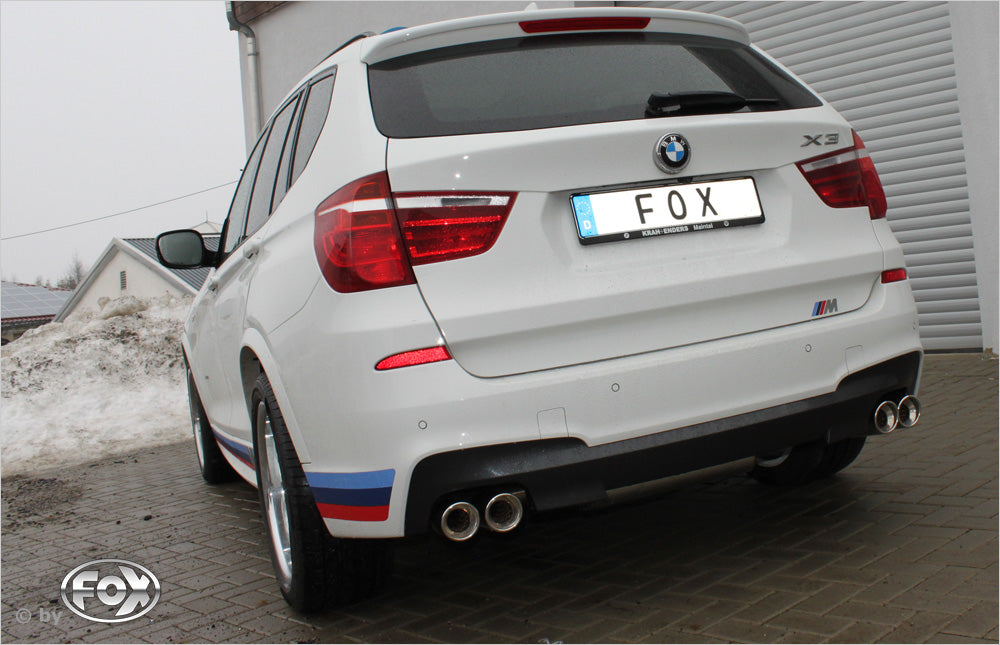 BMW X3 F25 - 35i/ 35d Endschalldämpfer Ausgang rechts/links - 2x90 Typ 17 rechts/links