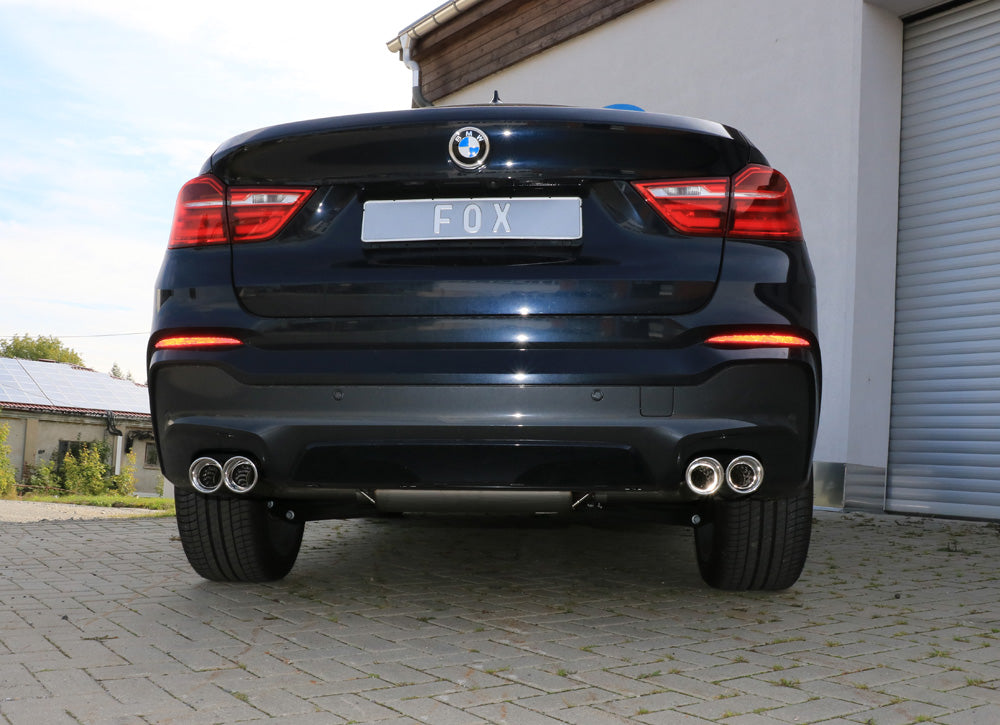 BMW X4 F26 Endschalldämpfer quer Ausgang rechts/links - 2x90 Typ 17 rechts/links
