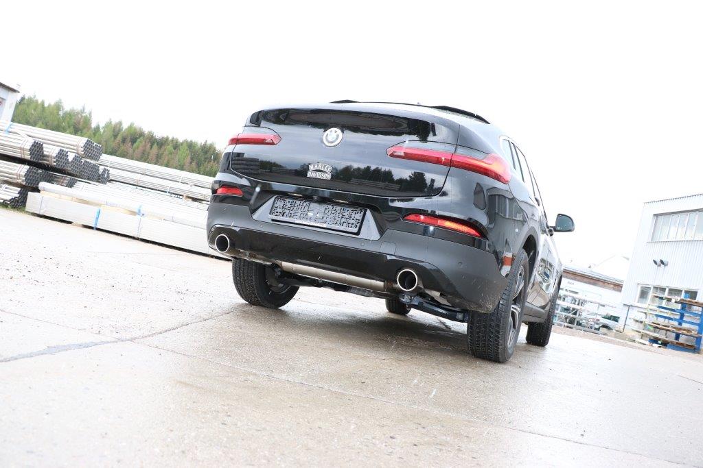 BMW X4 G02 - 20i Endschalldämpfer quer Ausgang rechts/links - 1x90 Typ 16 rechts/links