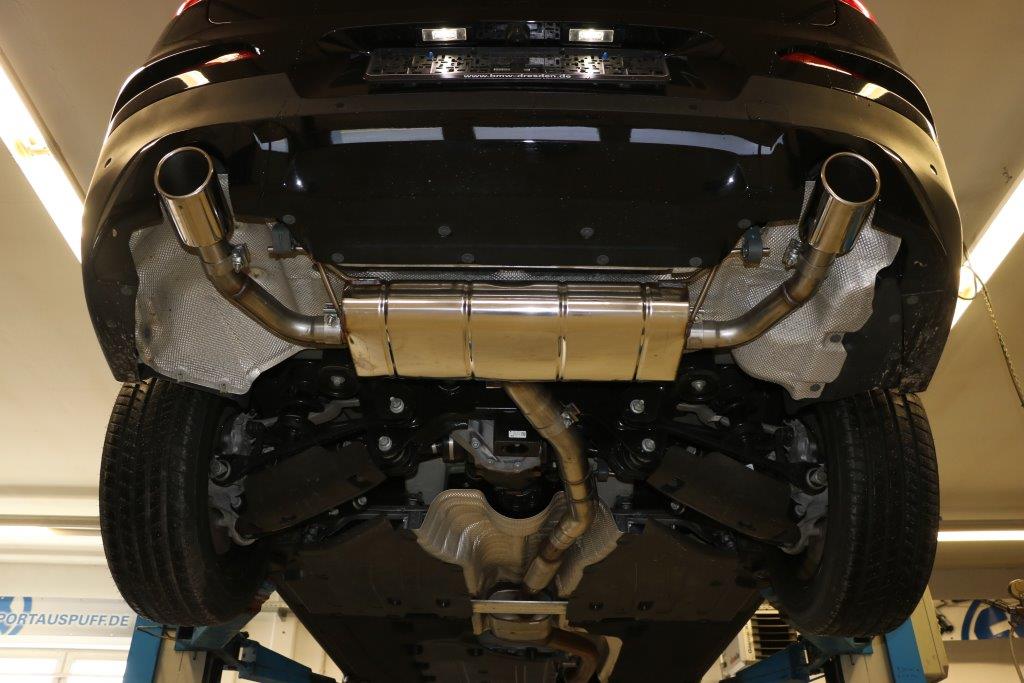 BMW X4 G02 - 20i Endschalldämpfer quer Ausgang rechts/links - 1x90 Typ 16 rechts/links