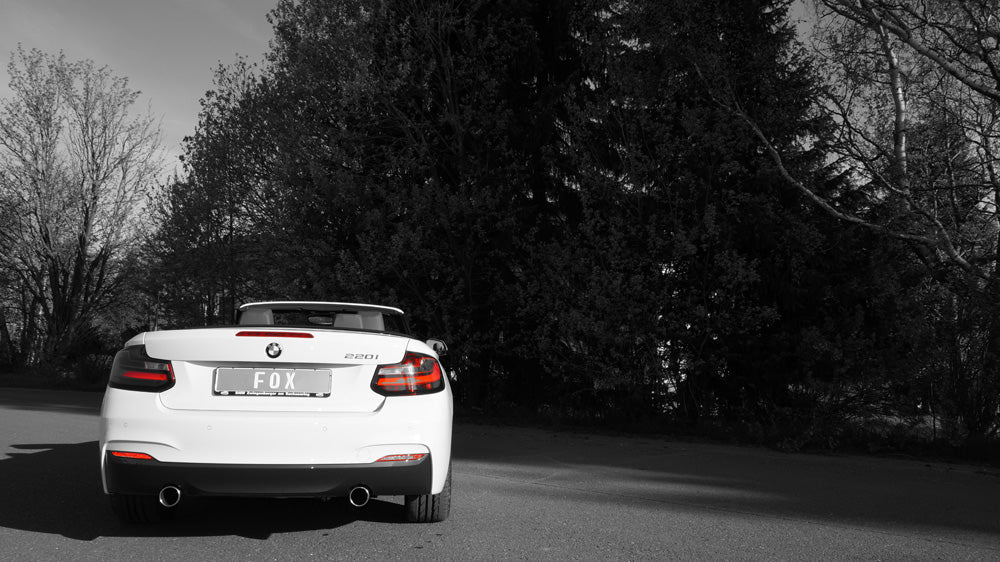 BMW F23 - 220i Cabrio Endschalldämpfer quer Ausgang rechts/links - 1x90 Typ 12 rechts/links