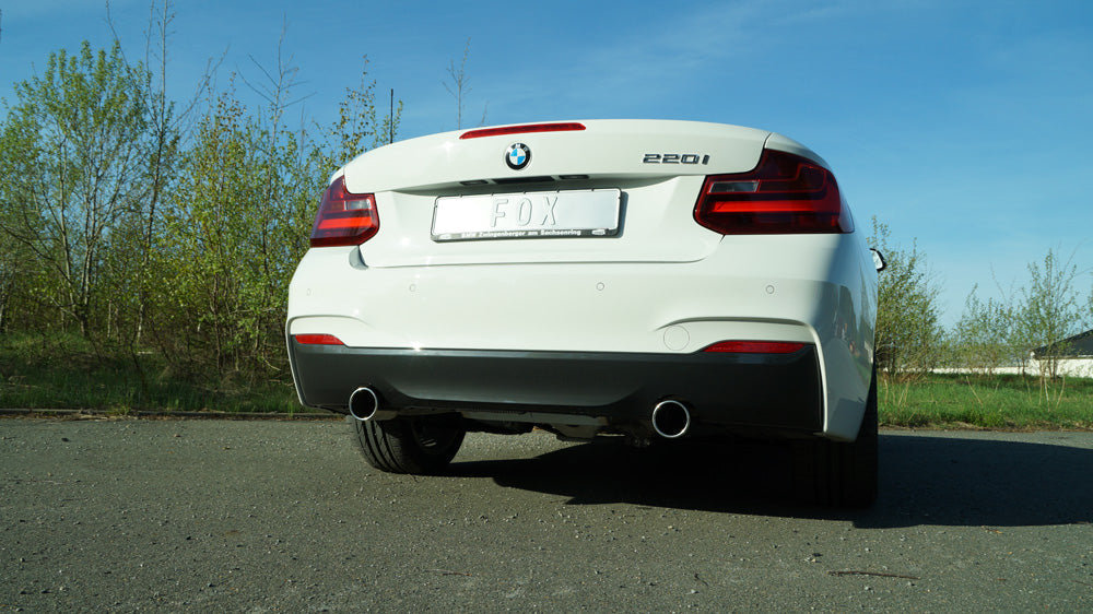 BMW F23 - 220i Cabrio Endschalldämpfer quer Ausgang rechts/links - 1x90 Typ 12 rechts/links