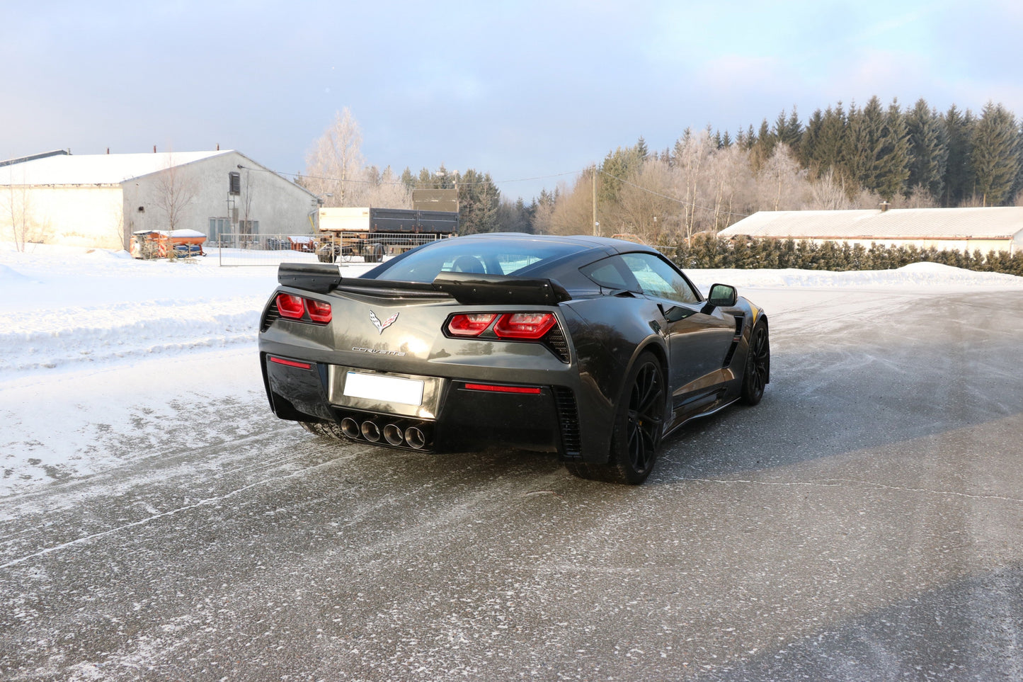 Corvette C7/ Z06 Endschalldämpfer Ausgang mittig - 4x100 Typ 25 mittig