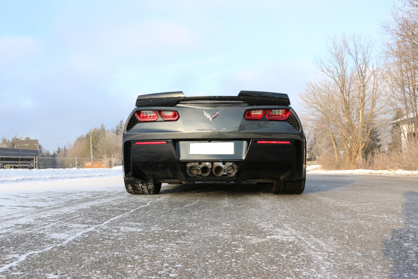 Corvette C7/ Z06 Endschalldämpfer Ausgang mittig - 4x100 Typ 25 mittig