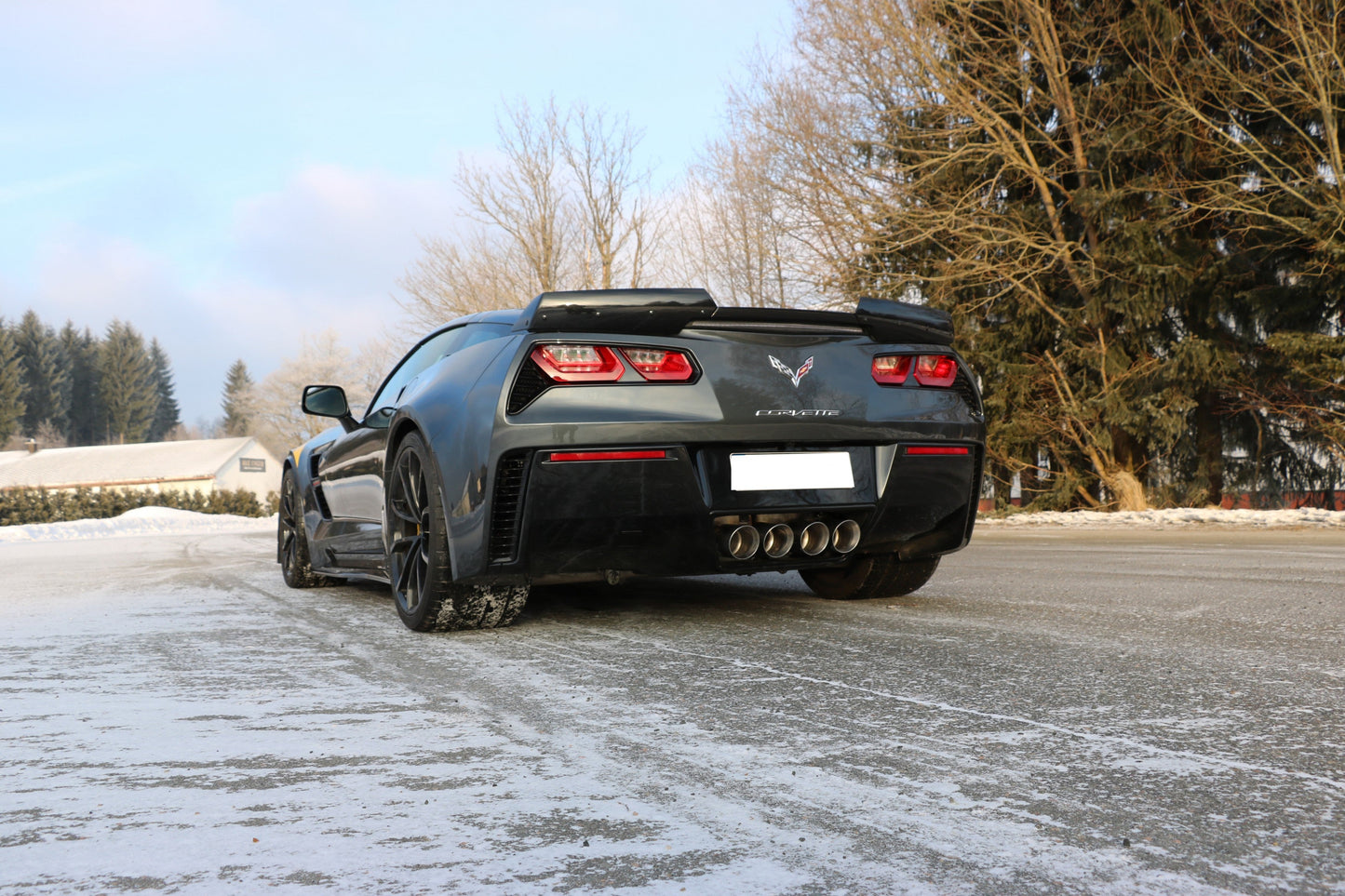 Corvette C7/ Z06 Endschalldämpfer Ausgang mittig - 4x100 Typ 25 mittig