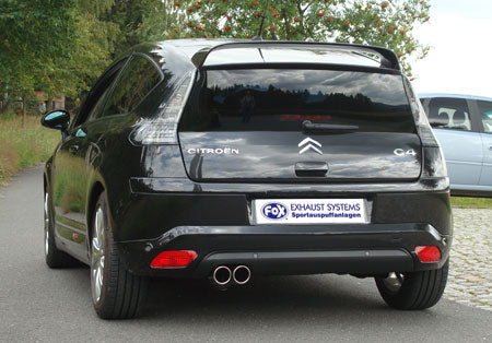 Citroen C4 Coupe Endschalldämpfer - 2x80 Typ 13