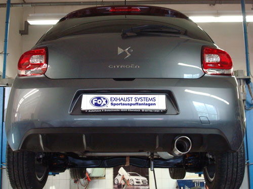 Citroen DS3 Endschalldämpfer - 1x100 Typ 16