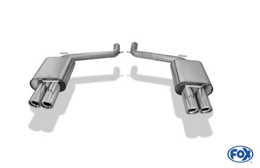 Chrysler 300C 5,7l Endschalldämpfer rechts/links Doppelrohr - 2x80 Typ 17 rechts/links