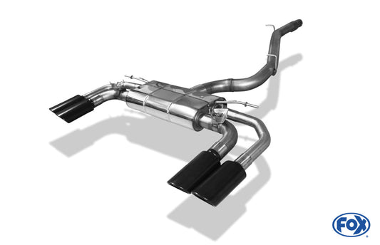CUPRA Formentor 4x4 Halbanlage ab Kat - 2x106x71 Typ 32 rechts/links schwarz emalliert - mit 2 elektronischen Klappen