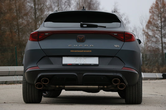 FOX CUPRA Formentor 4x4 - VZ5 Endschalldämpfer mit 2 Abgasklappen - 2x115x85 Typ 32 rechts/links Kupfer-Optik