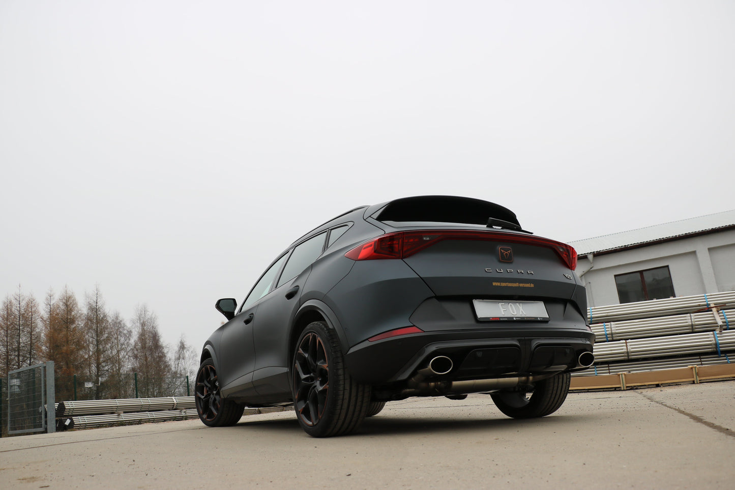 FOX CUPRA Formentor 4x4 - VZ5 Endschalldämpfer mit 2 Abgasklappen - 1x140x90 Typ 32 rechts/links
