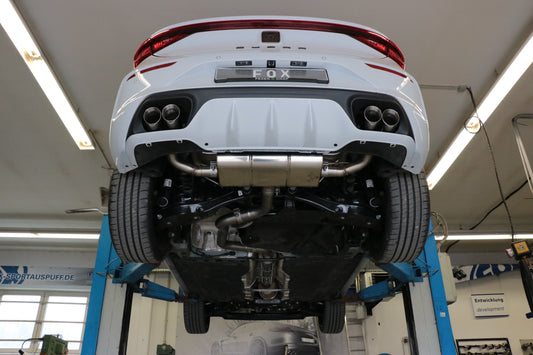 FOX Cupra Leon 4x2 - KL Endschalldämpfer Ausgang rechts/links - 2x80 Typ 25 rechts/links