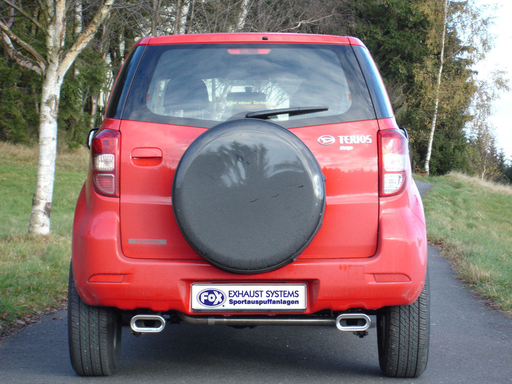 Daihatsu Terios J2 4x4 Endschalldämpfer Ausgang rechts/links - 135x80 Typ 53 rechts/links
