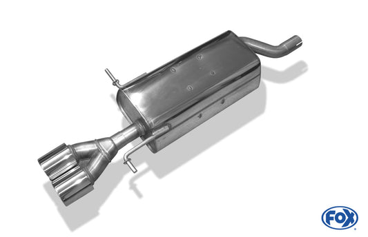 Dacia Logan Limousine Benzin Endschalldämpfer einseitig - 2x80 Typ 13