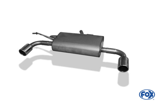 Dacia Duster 4x4 Endschalldämpfer quer Ausgang rechts/links - 1x80 Typ 16 rechts/links