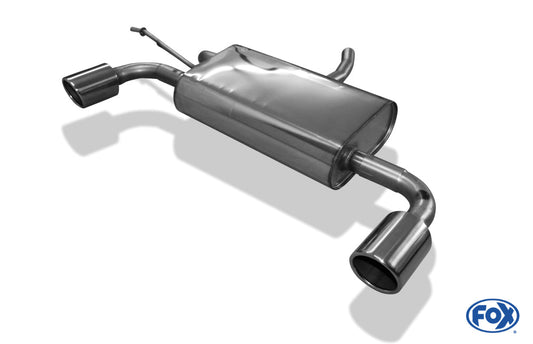 Dacia Duster 4x4 Endschalldämpfer quer Ausgang rechts/links - 1x90 Typ 16 rechts/links