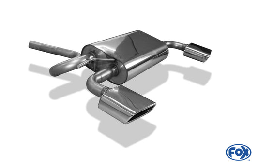 Dacia Duster 4x4 Endschalldämpfer quer Ausgang rechts/links - 145x65 Typ 59 rechts/links