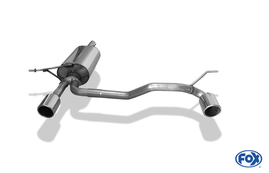 Dacia Duster 4x2 - Facelift Endschalldämpfer Ausgang rechts/links - 1x90 Typ 16 rechts/links