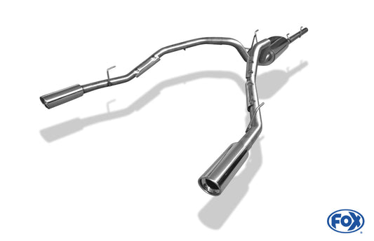 Dodge RAM 1500 Facelift Halbanlage rechts/links ab Kat - 1x100 Typ 17 rechts/links