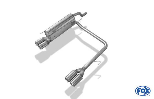 Fiat Grande Punto 199 - Benzin Endschalldämpfer Ausgang rechts/links - 2x76 Typ 13 rechts/links