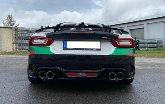 Fiat 124 Spider Abarth Endschalldämpfer quer Ausgang rechts/links - 2x100 Typ 25 rechts/links