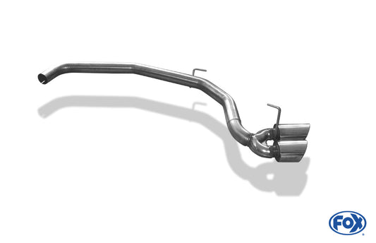 FOX Fiat Ducato Wohnmobil Endrohr Ausgang zur Fahrerseite - 2x115x85 Typ 38