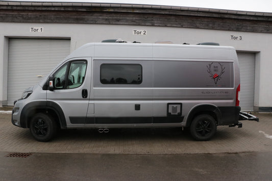 FOX Fiat Ducato/ Peugeot Boxer/ Peugeot Tourne/ Citroen Jumper Endrohr Ausgang zur Fahrerseite - 2x115x85 Typ 38