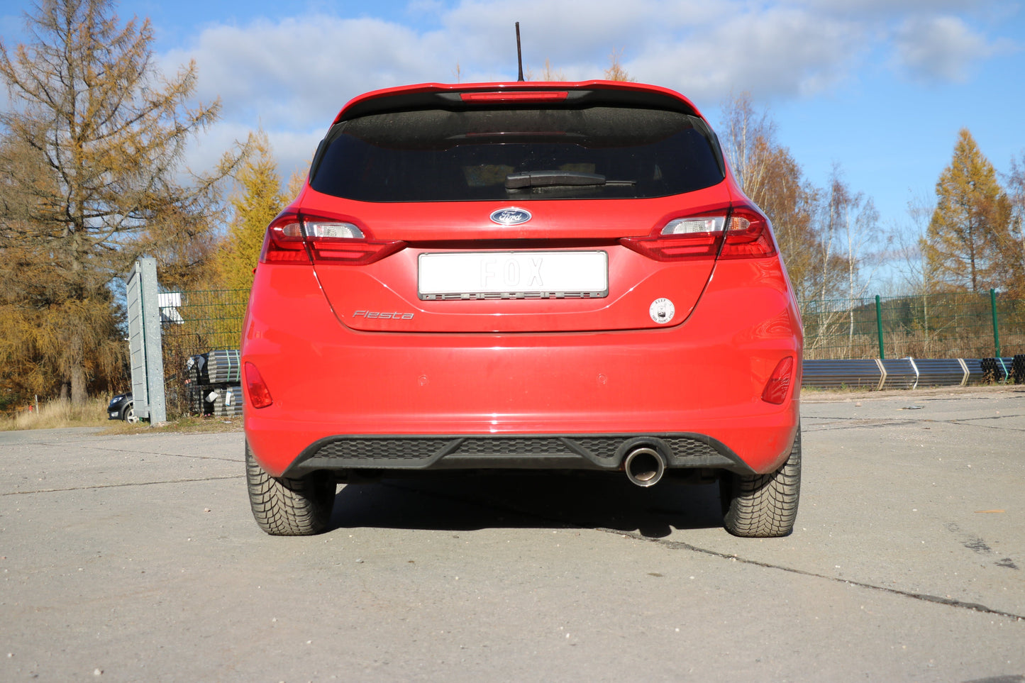 FOX Ford Fiesta MK8 - JHH Endschalldämpfer - 1x100 Typ 25