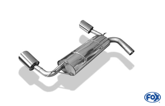 Ford Focus II RS Endschalldämpfer rechts/links - 129x106 Typ 32 rechts/links