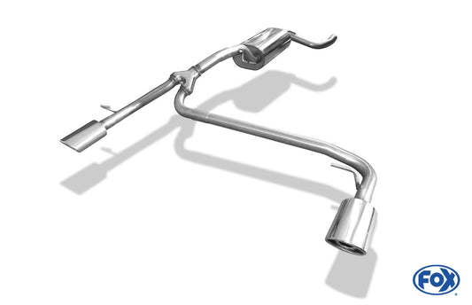 Ford Focus II Fließheck Facelift Endschalldämpfer Ausgang rechts/links - 106x71 Typ 33 rechts/links