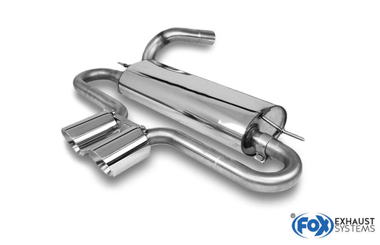 Ford Focus III ST Fließheck Endschalldämpfer quer Ausgang mittig - 2x100 Typ 25 mittig