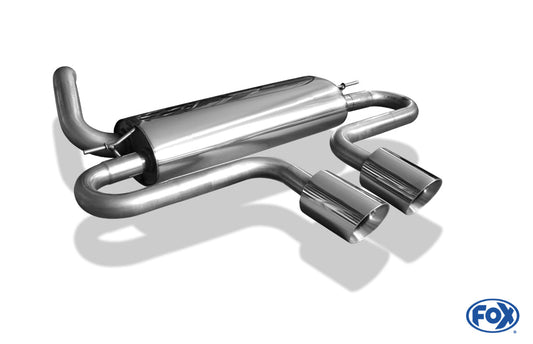 Ford Focus III ST Turnier Endschalldämpfer quer Ausgang mittig - 2x100 Typ 25 mittig