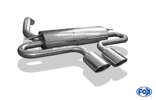 Ford Focus III ST Turnier Endschalldämpfer quer Ausgang mittig - 2x115x85 Typ 32 mittig