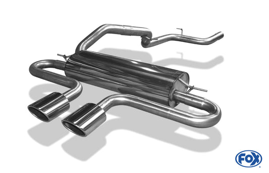 Ford Focus III ST Turnier Diesel Endschalldämpfer quer Ausgang mittig - 2x115x85 Typ 32 mittig