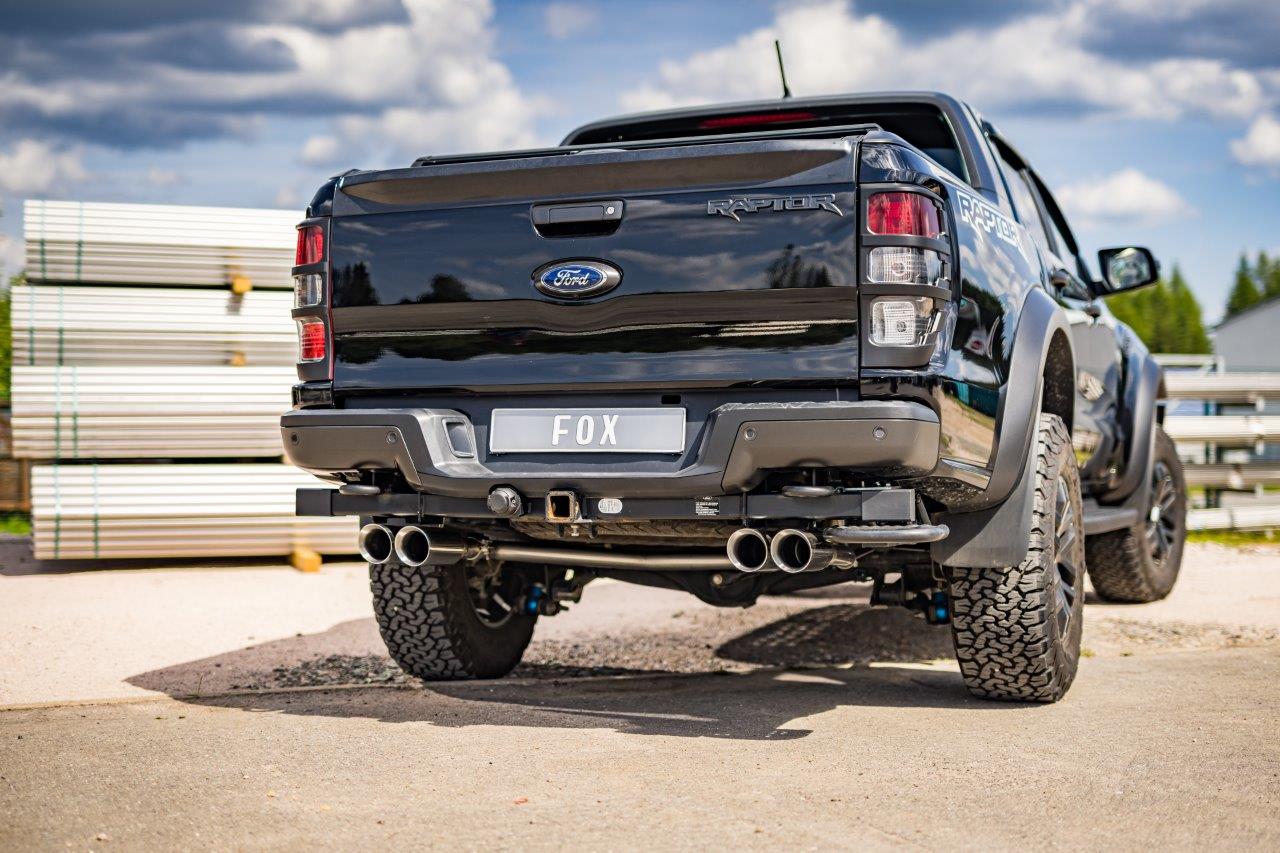 FOX Ford Raptor - Doppelkabine Endschalldämpfer Ausgang rechts/links - 2x100 Typ 25 rechts/links