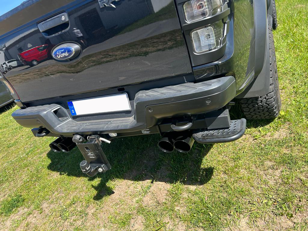 FOX Ford Raptor - Doppelkabine Endschalldämpfer Ausgang rechts/links - 2x100 Typ 25 rechts/links schwarz emalliert