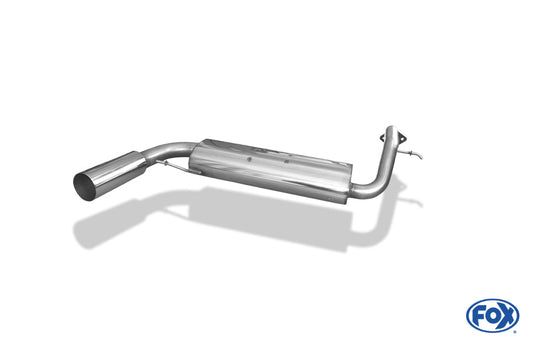 Honda Civic III/ CRX II Endschalldämpfer quer - 1x90 Typ 10