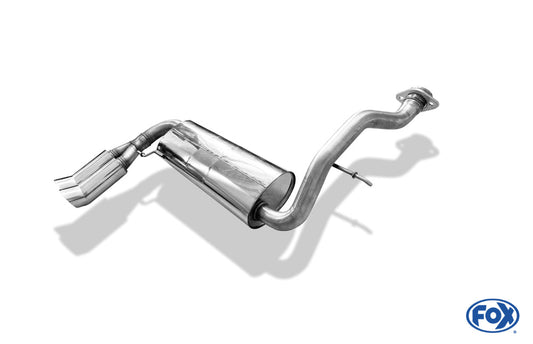 Honda Civic III/ CRX II Endschalldämpfer quer - 2x90 Typ 18