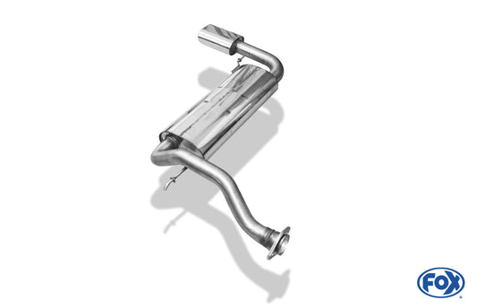 FOX Honda Civic III/ CRX II Endschalldämpfer quer - 135x80 Typ 52