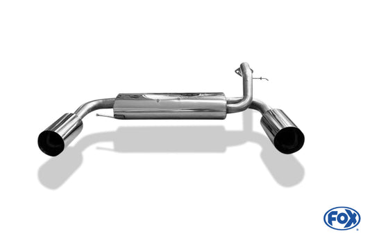 Honda Civic III/ CRX II Endschalldämpfer quer Ausgang rechts/links - 1x114 Typ 10 rechts/links